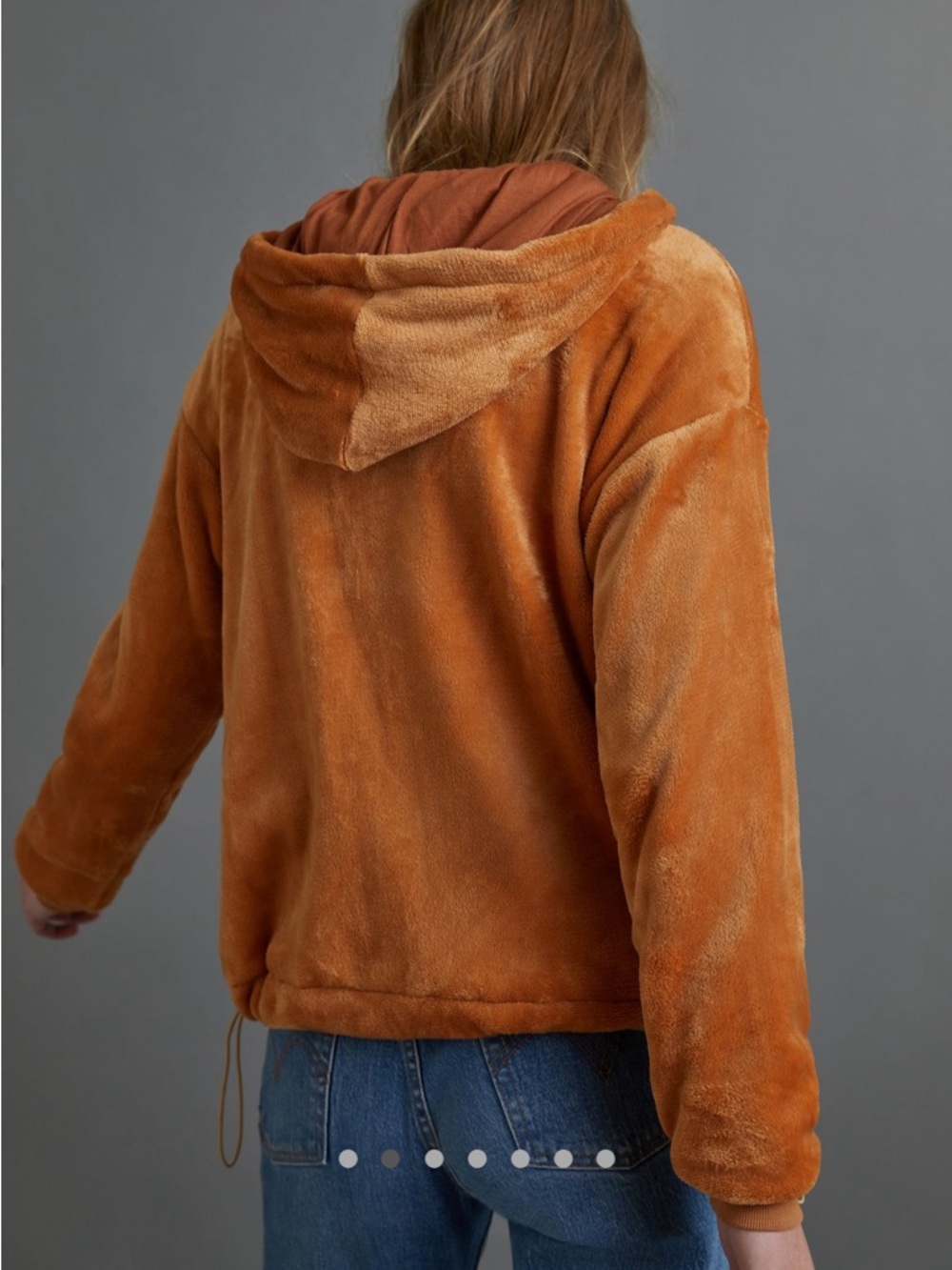 Anthropologie Sunday in Brooklyn Kelyn Teddy Hoodie Cozy Fuzzy Plush Size S - Picture 4 of 13